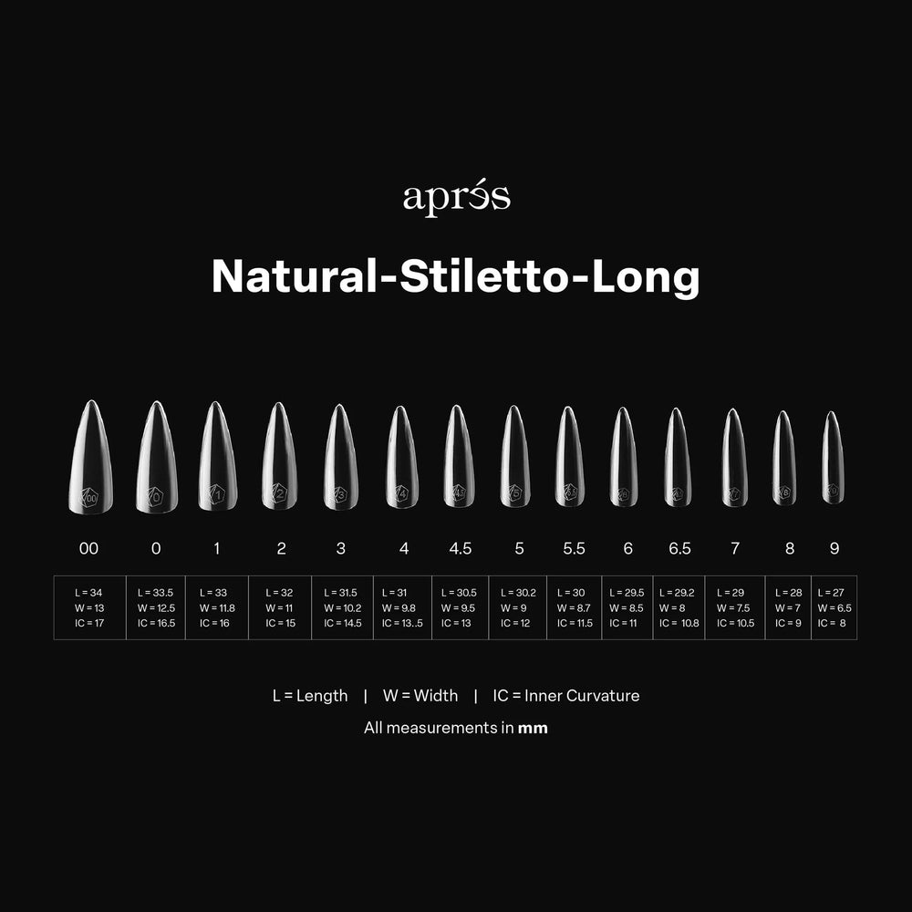 APRÉS Gel-X acetone-friendly tip for easy soak-off removal.