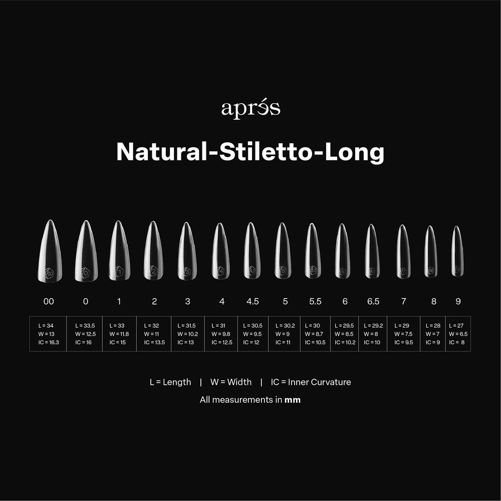 APRÉS Gel-X thick-free-edge tip adds durability and strength.