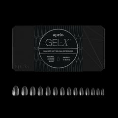 APRÉS Gel-X tips almendra natural corto para acabado suave
