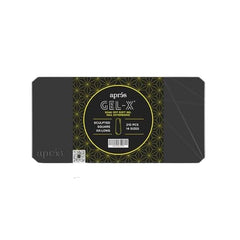 APRÉS Gel-X, caja mostrando las 14 tallas para ajuste preciso de uñas.
