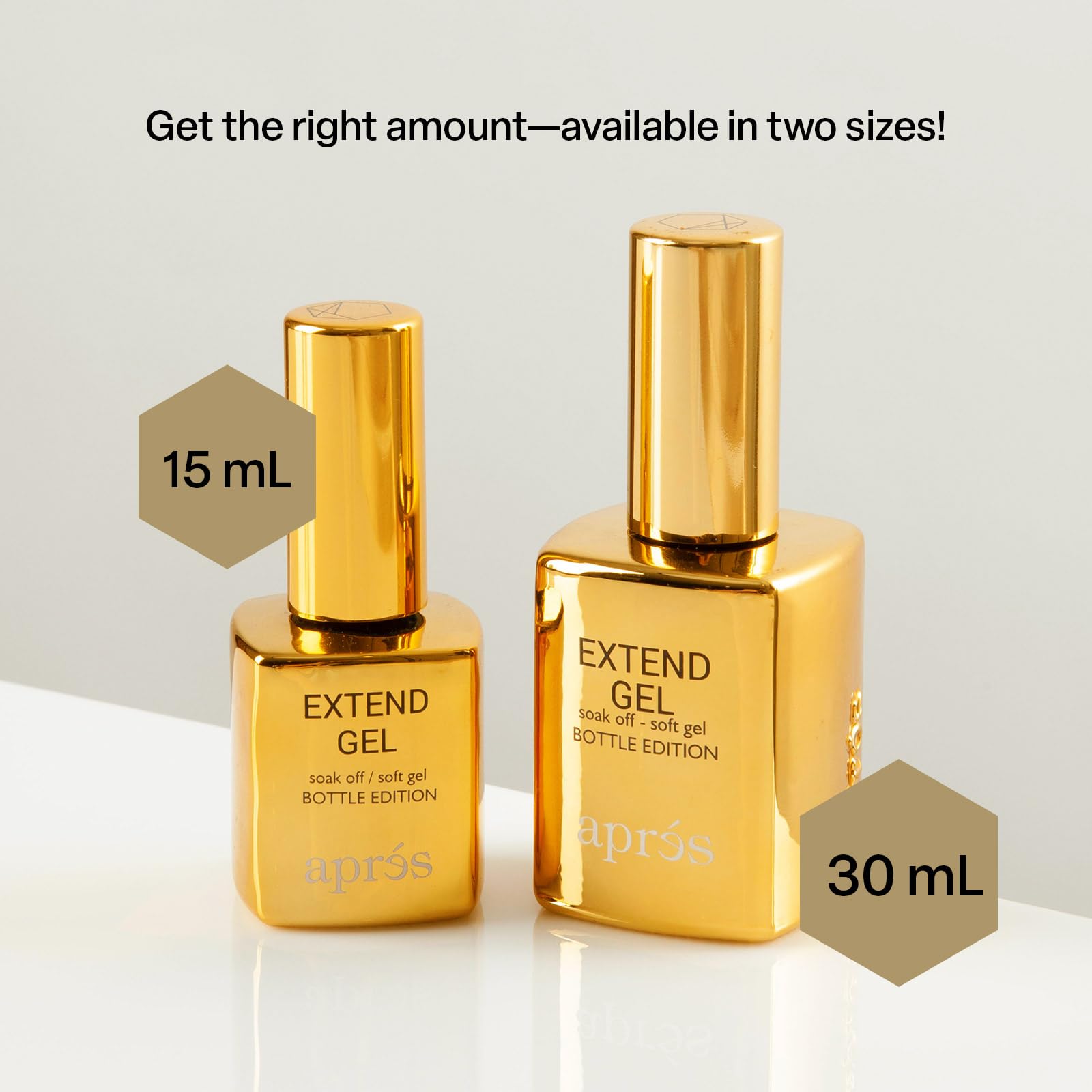 Healthy-looking natural nails preserved by APRÉS soft gel formula.