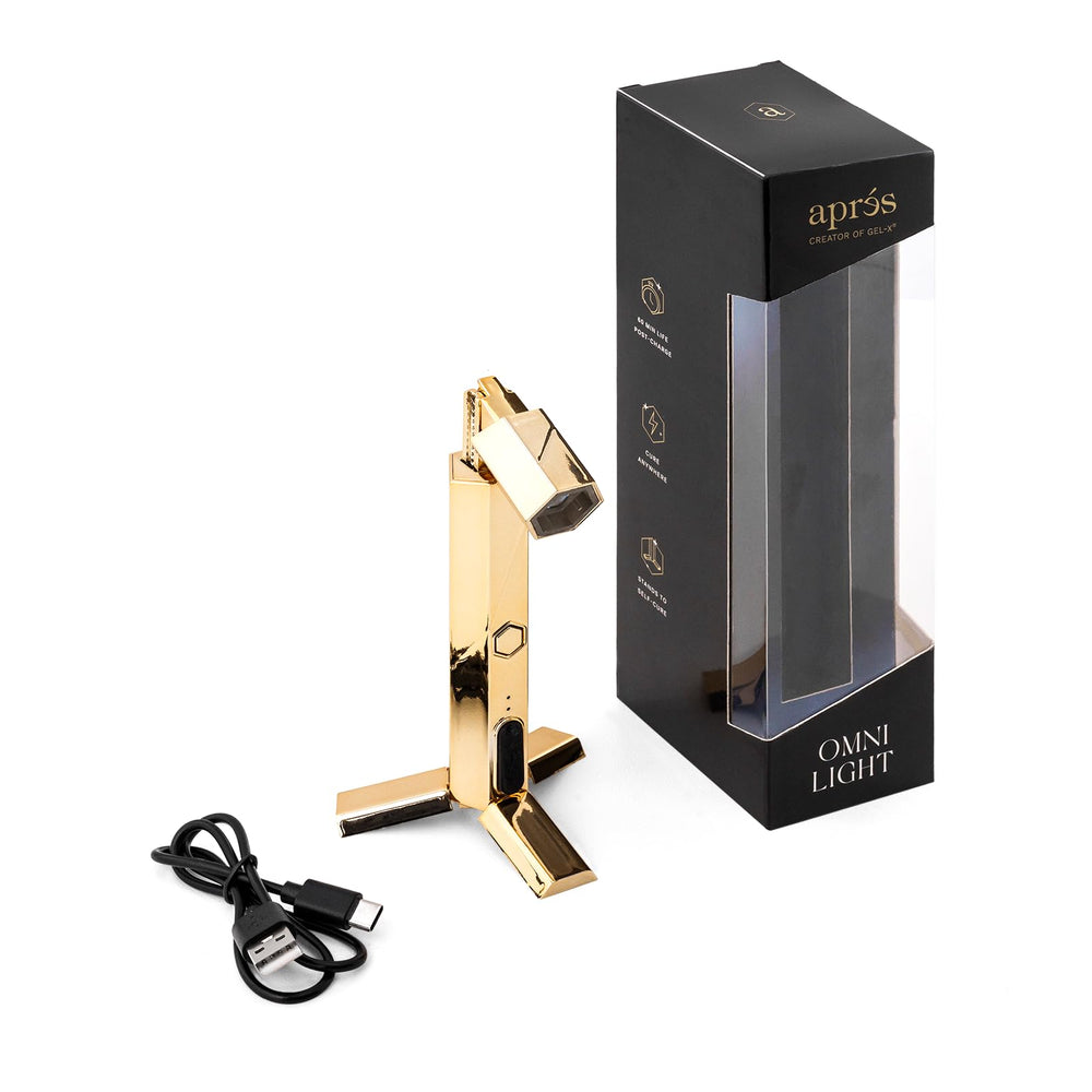 APRÉS Omni Light with extendable head for precise flash curing at the station.