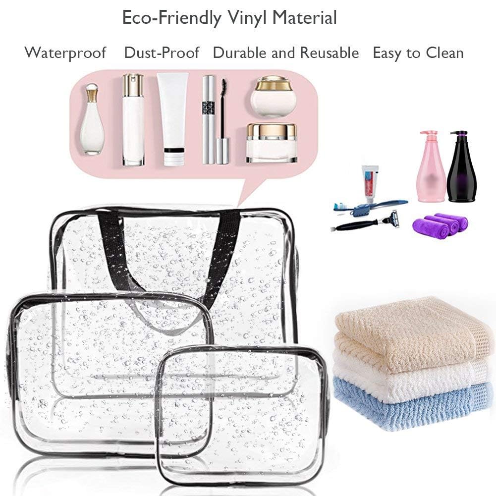APREUTY zipper-handle clear bag for quick, easy access.