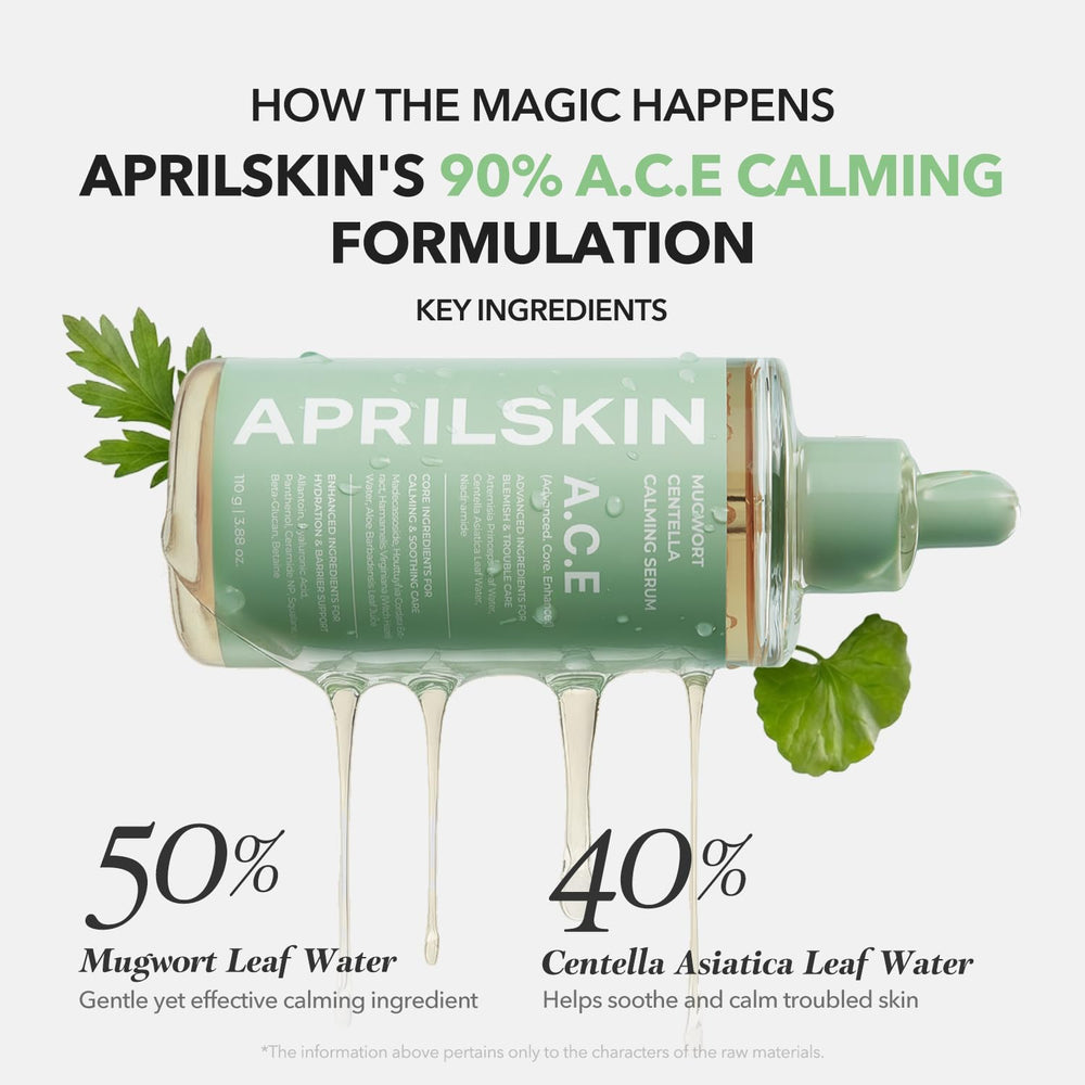 APRILSKIN A.C.E Serum con agua de Artemisa y Centella para hidratación suave.