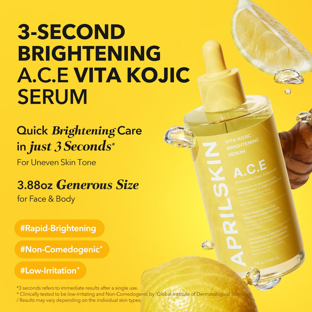 Textura acuosa de APRILSKIN A.C.E Serum se absorbe sin grasa.
