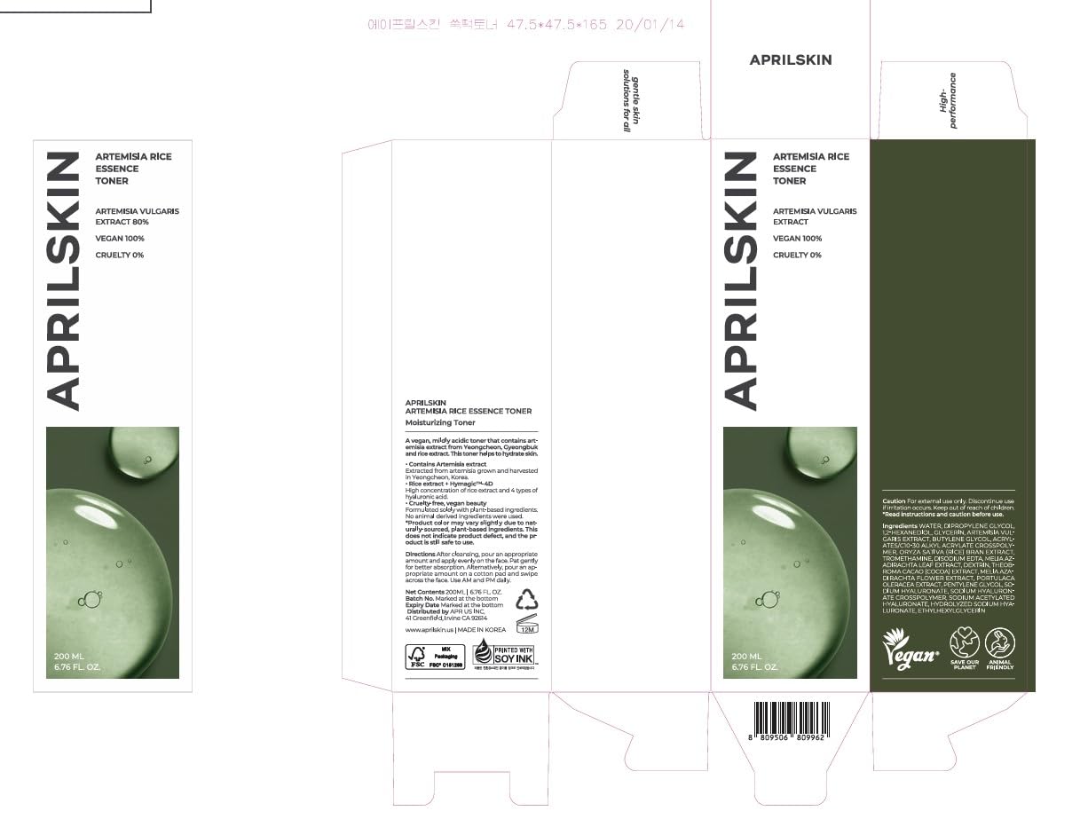 APRILSKIN Artemisia Toner: rutina rápida que mejora la textura de la piel.