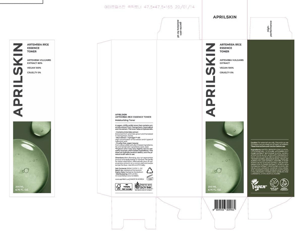 APRILSKIN Artemisia Toner: rutina rápida que mejora la textura de la piel.