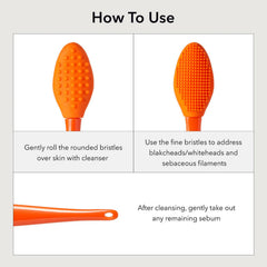APRILSKIN gentle exfoliation with soft silicone reaches nose and chin without harsh scrubbing.