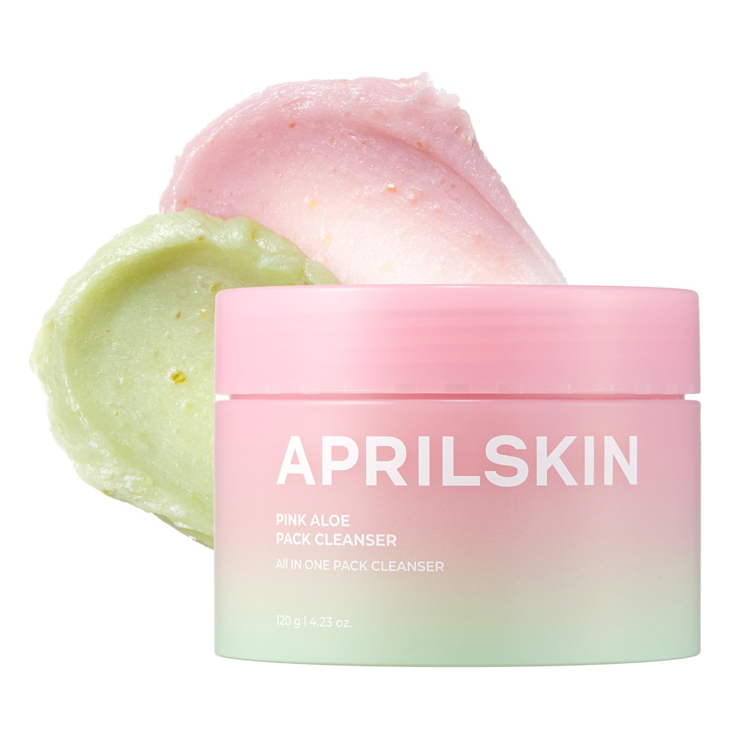 APRILSKIN Pink Aloe Limpiador: botella para limpieza diaria segura