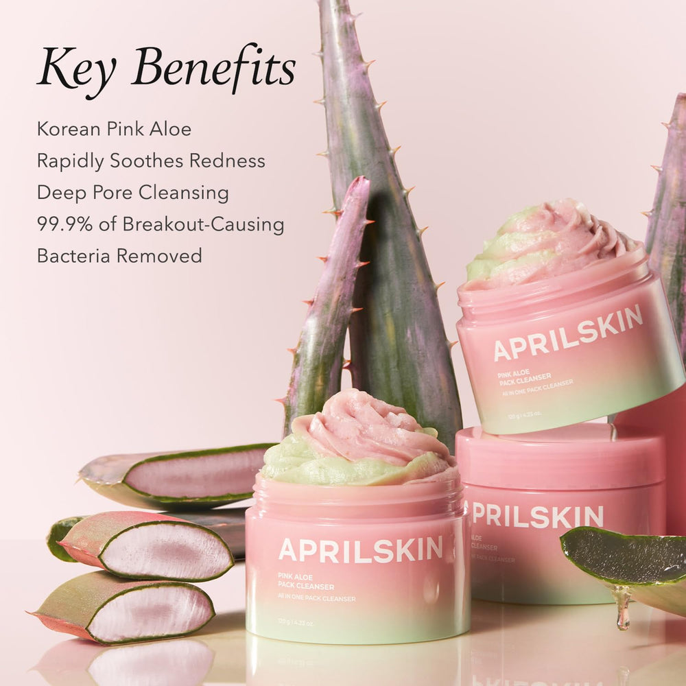APRILSKIN Pink Aloe con mungbean y soybean pulido suave