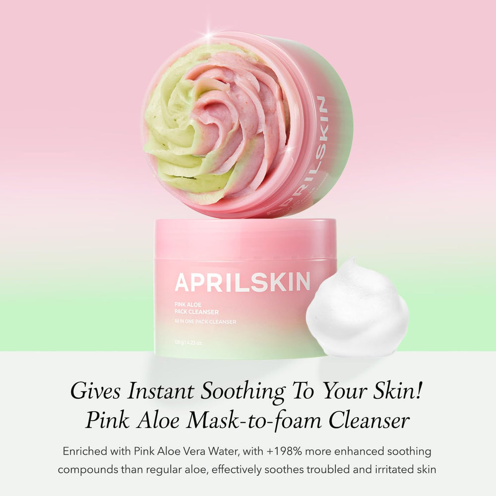 APRILSKIN Pink Aloe: textura gelato para exfoliación suave