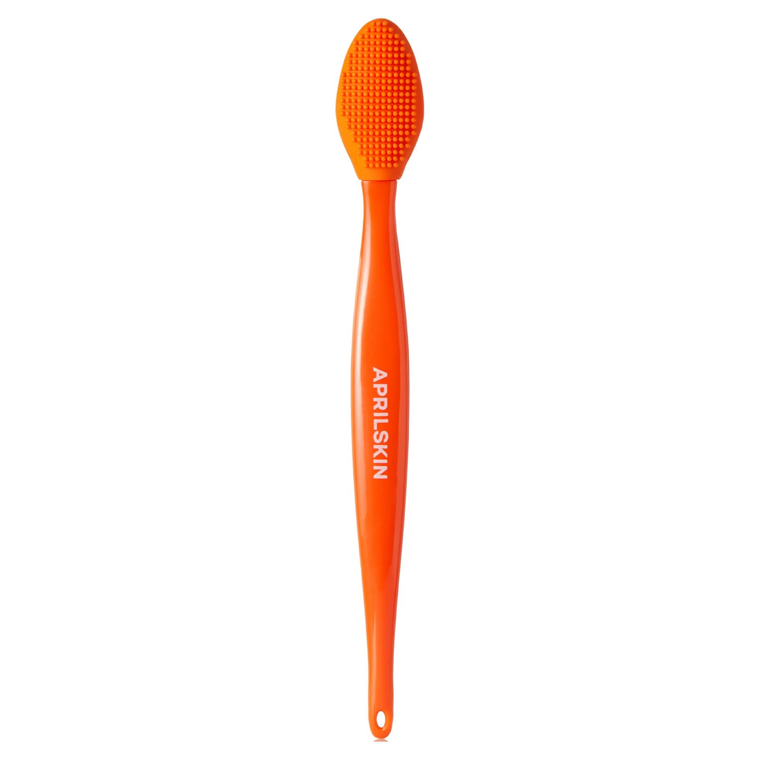 APRILSKIN pore-cleansing silicone brush clarifies pores by removing excess oil and impurities.