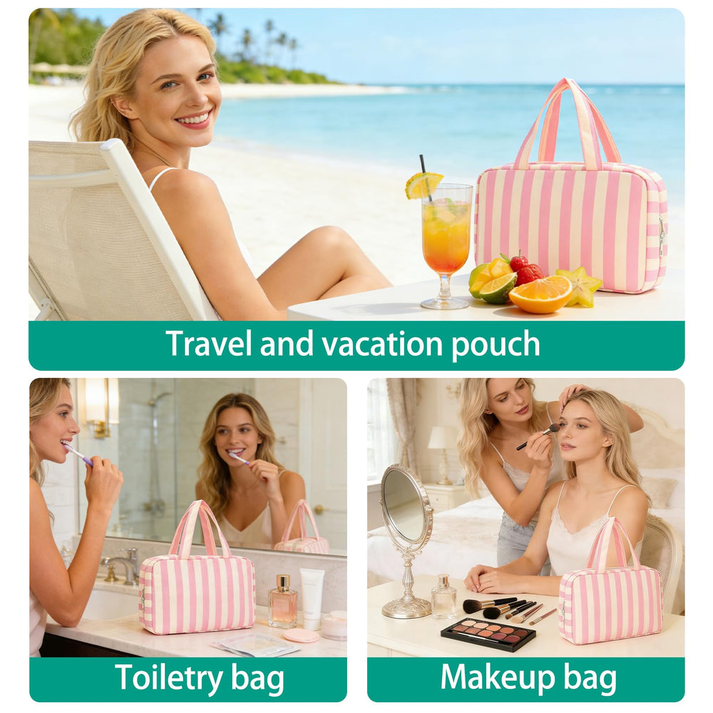 Apxouans fashion stripes bag suitable for travel, gym, and daily carry.