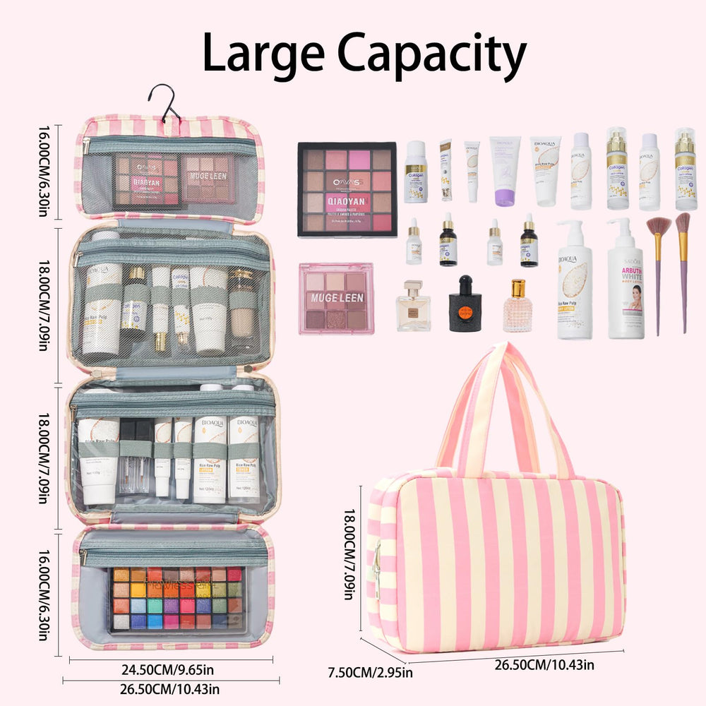 Apxouans large-capacity bag fits toiletries, cosmetics, and daily essentials on the go.
