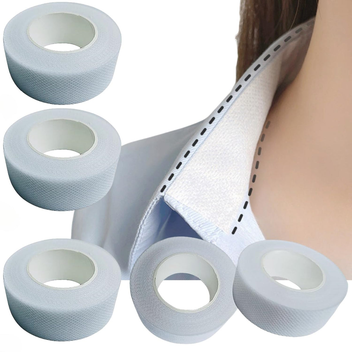 APZDFGIFCD protector de cuello, rollo de 3 m para viajes