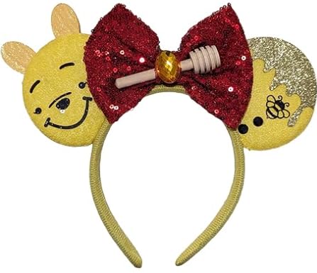 AQOKKA mouse ears headband with bow offers chic cosplay for parties.