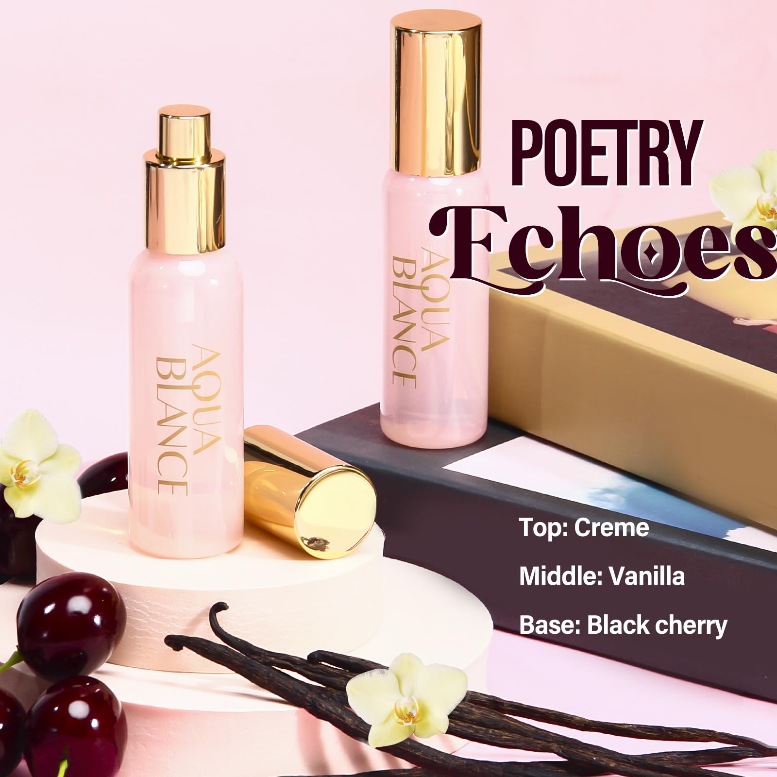 AQUA BLANCE Body Spray Trio Set; three scents in travel-friendly 60ml bottles.