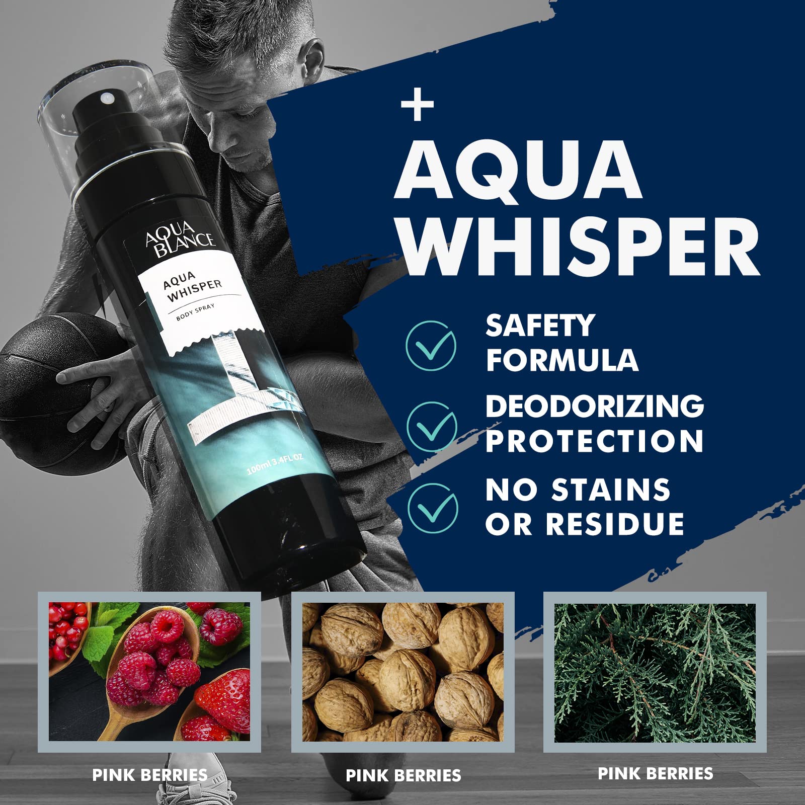 Three-pack AQUA BLANCE display for gifting or shared use.