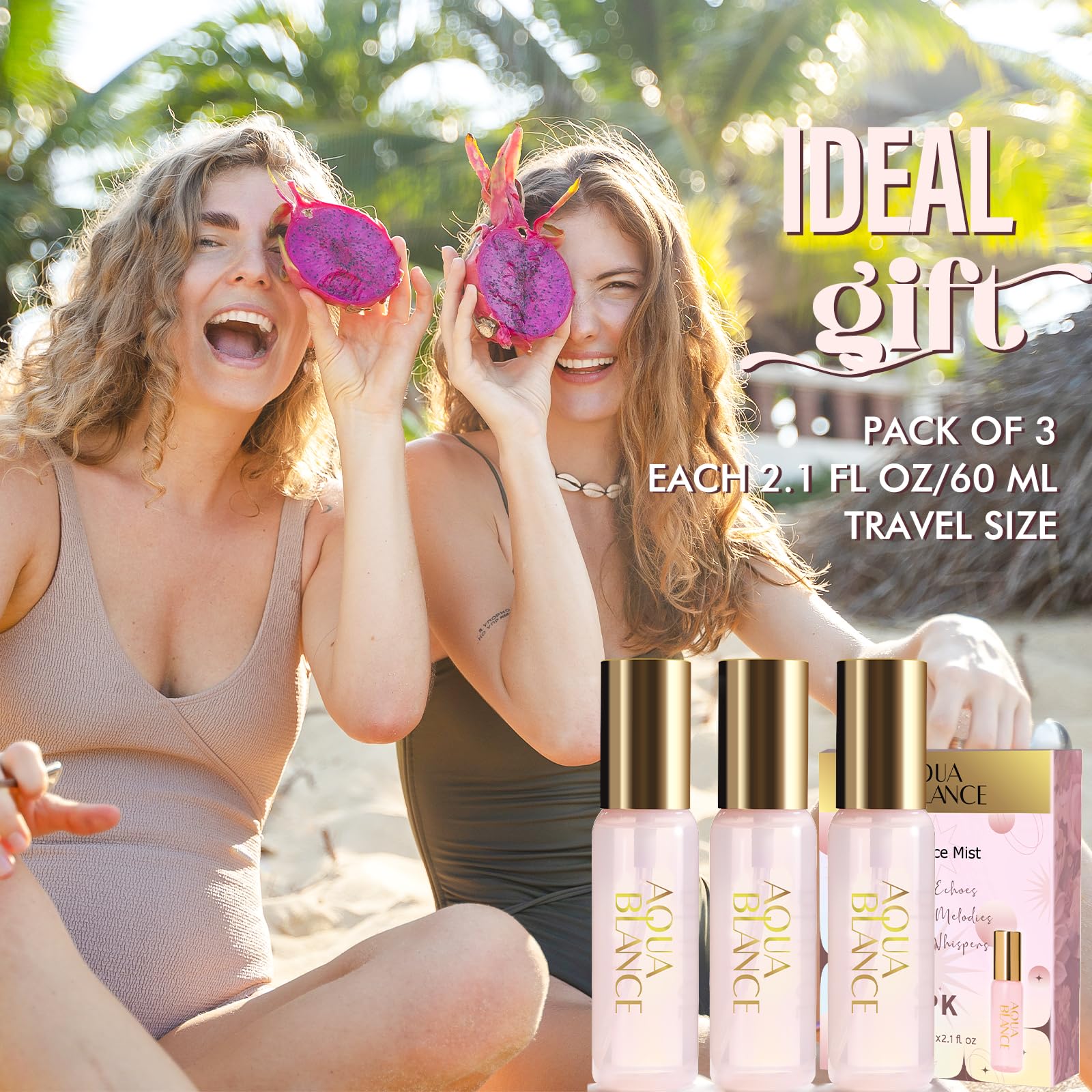 AQUA BLANCE Mist Spray; easy application for quick refreshes on the go.