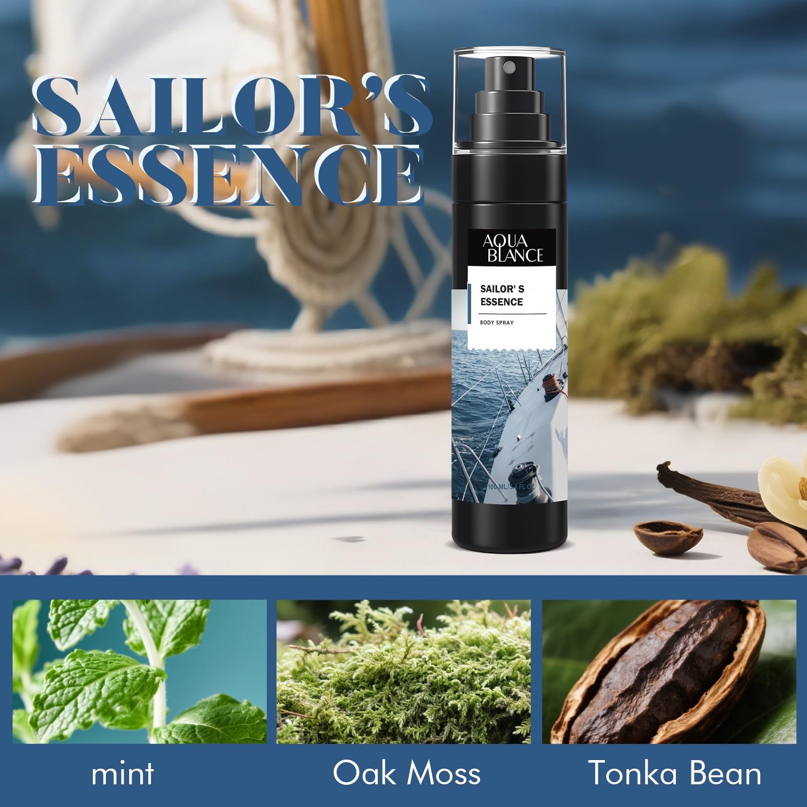 AQUA BLANCE Portable spray bottle for on-the-go use at the office, gym, or travel.