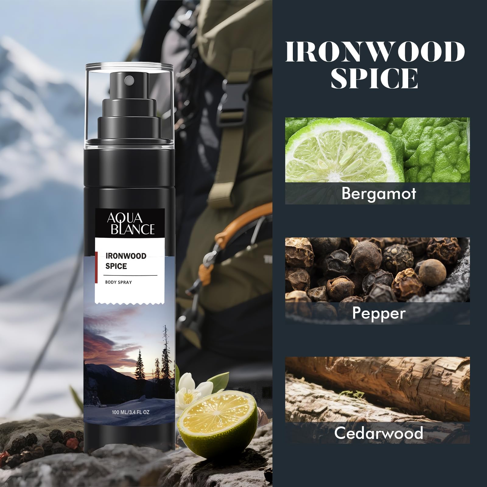 AQUA BLANCE Sailors Essence spray captures ocean-inspired citrus and herbs for everyday vigor.