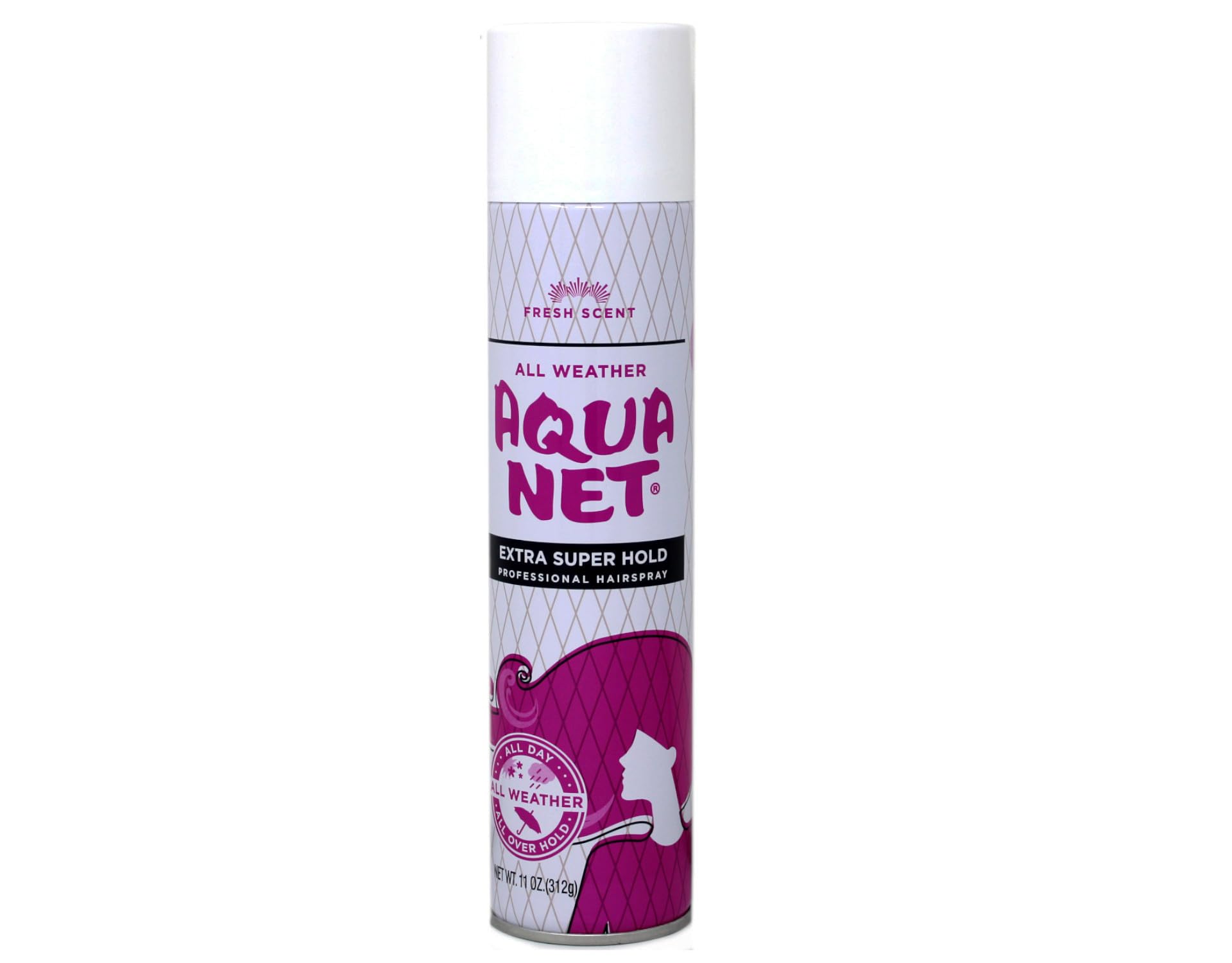 Aqua Net Profesional demostración de peinado con fijación duradera.