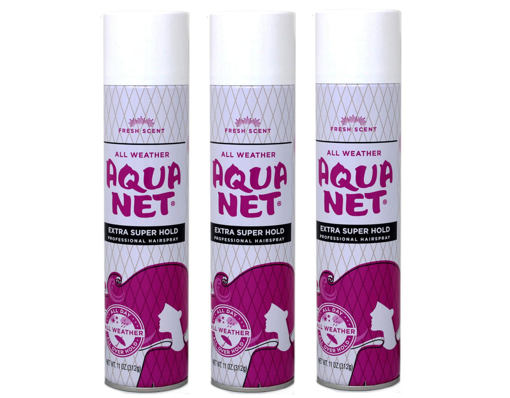 Aqua Net Profesional laca con fijación extra para peinados duraderos.