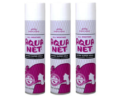 Aqua Net Profesional laca con fijación extra para peinados duraderos.