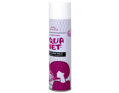 Aqua Net Profesional laca secado rápido para aplicación inmediata.