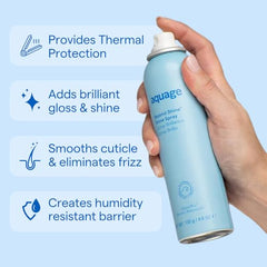Aquage Beyond Shine fine-mist-spray delivers light gloss and smooth texture.