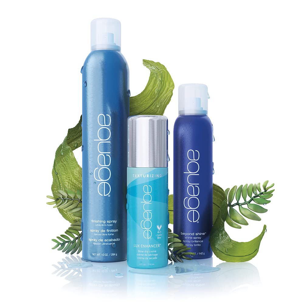 Envase AQUAGE Beyond Shine Spray 135 ml compacto para uso diario