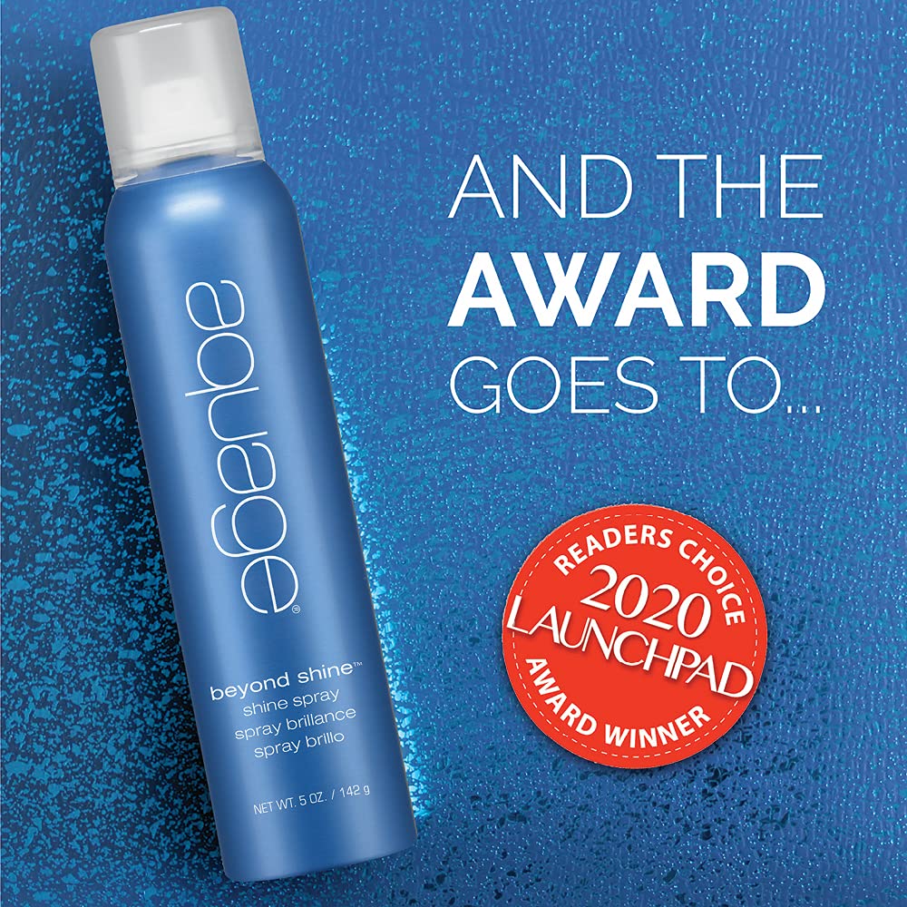 AQUAGE Beyond Shine Spray para plancha cerámica, acabado suave y brillante