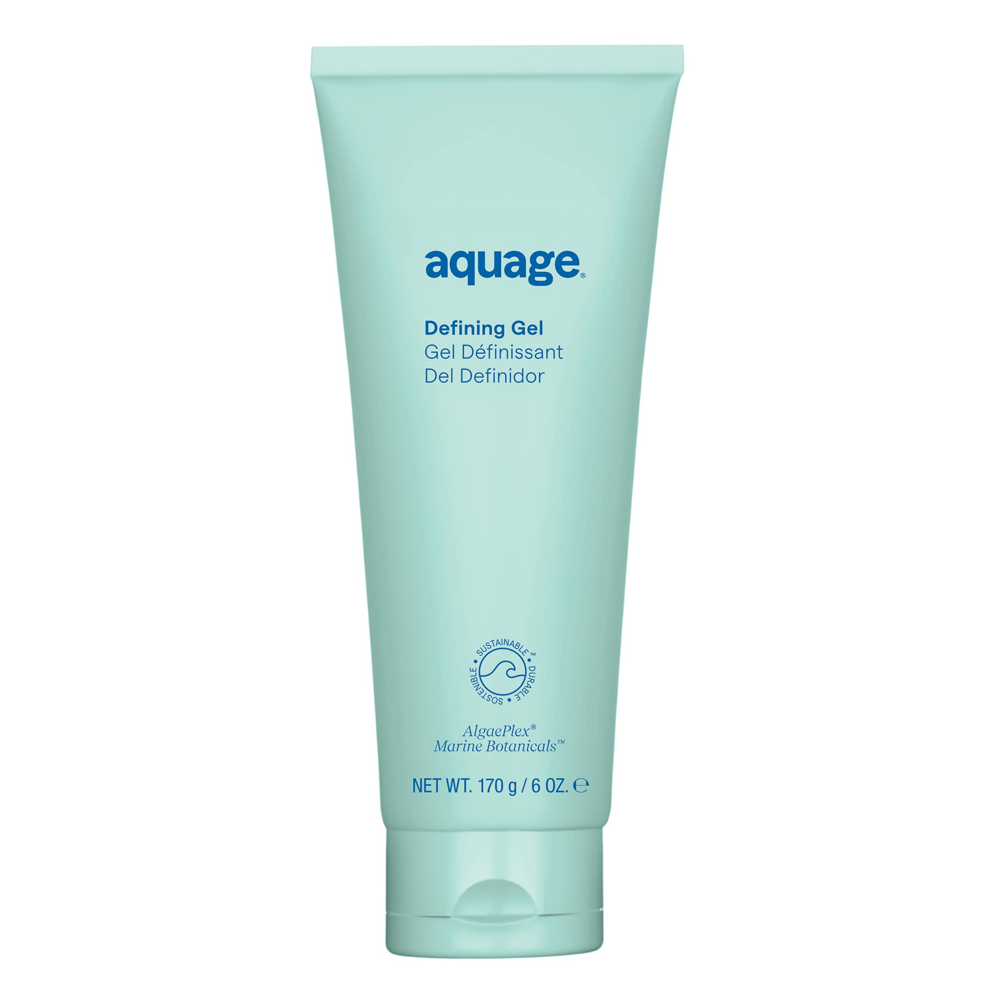 AQUAGE Defining Gel: botella visible para rizos naturales con definición sin encrespamiento