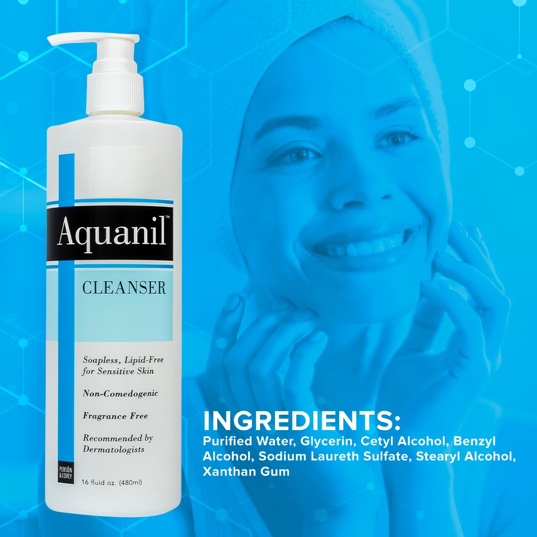 Three-pack display emphasizing convenient daily cleansing bundle for sensitive skin care routines