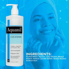 Three-pack display emphasizing convenient daily cleansing bundle for sensitive skin care routines
