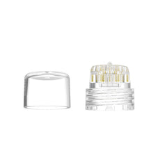 AQUAPEN Beauty replacement head showing Hydra Needle compatibility with threaded vial connection for secure use.