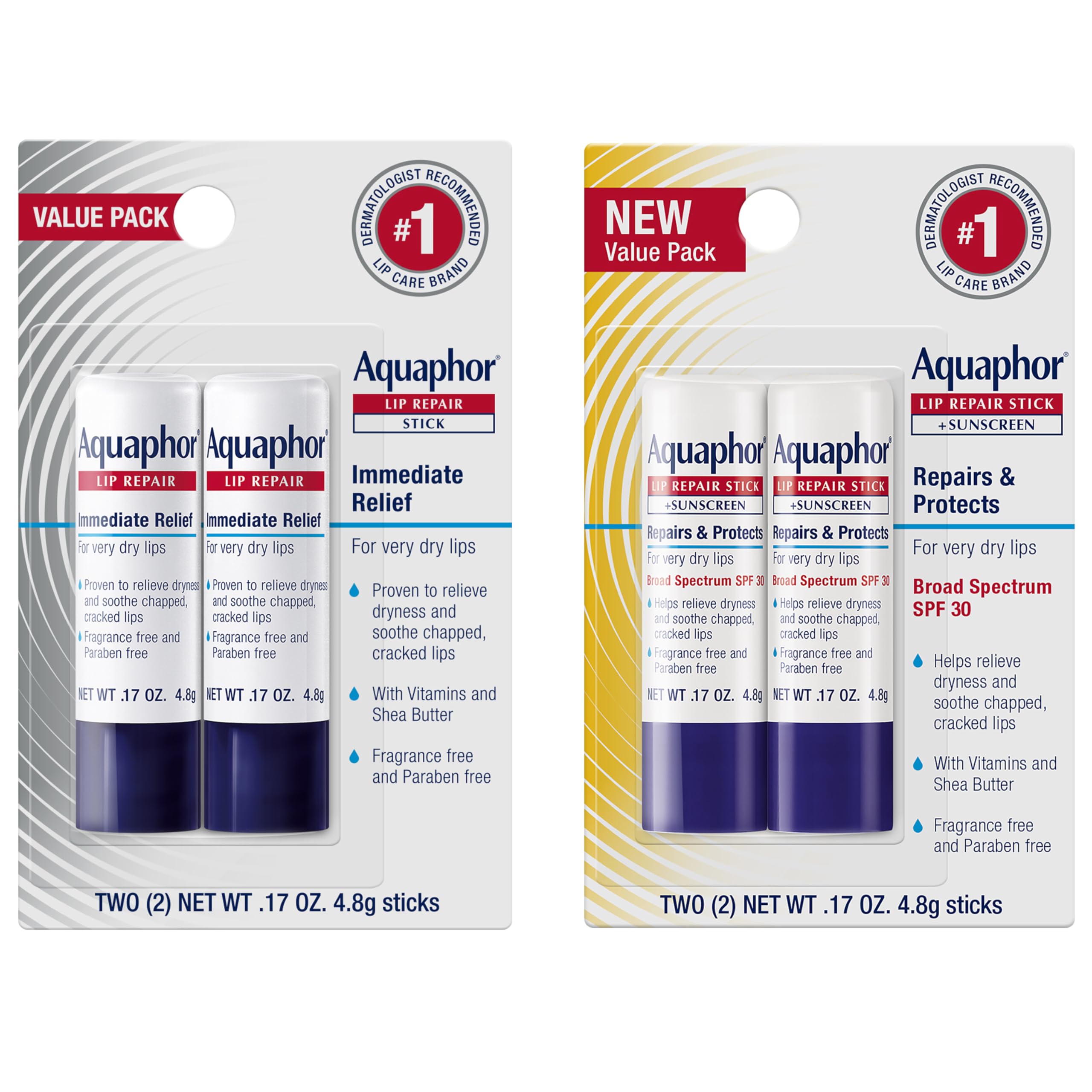 Aquaphor bálsamo reparador labial SPF30 alivia sequedad