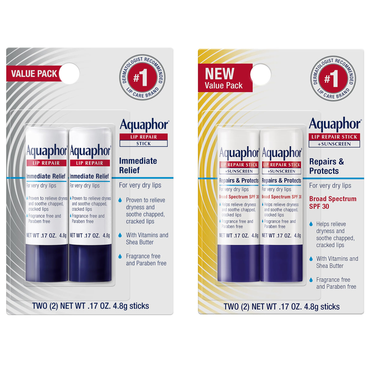 Aquaphor bálsamo reparador labial SPF30 alivia sequedad