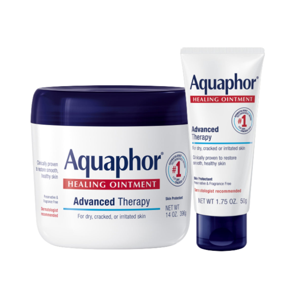Aquaphor Healing Ointment jar 14oz ready for dry skin relief.