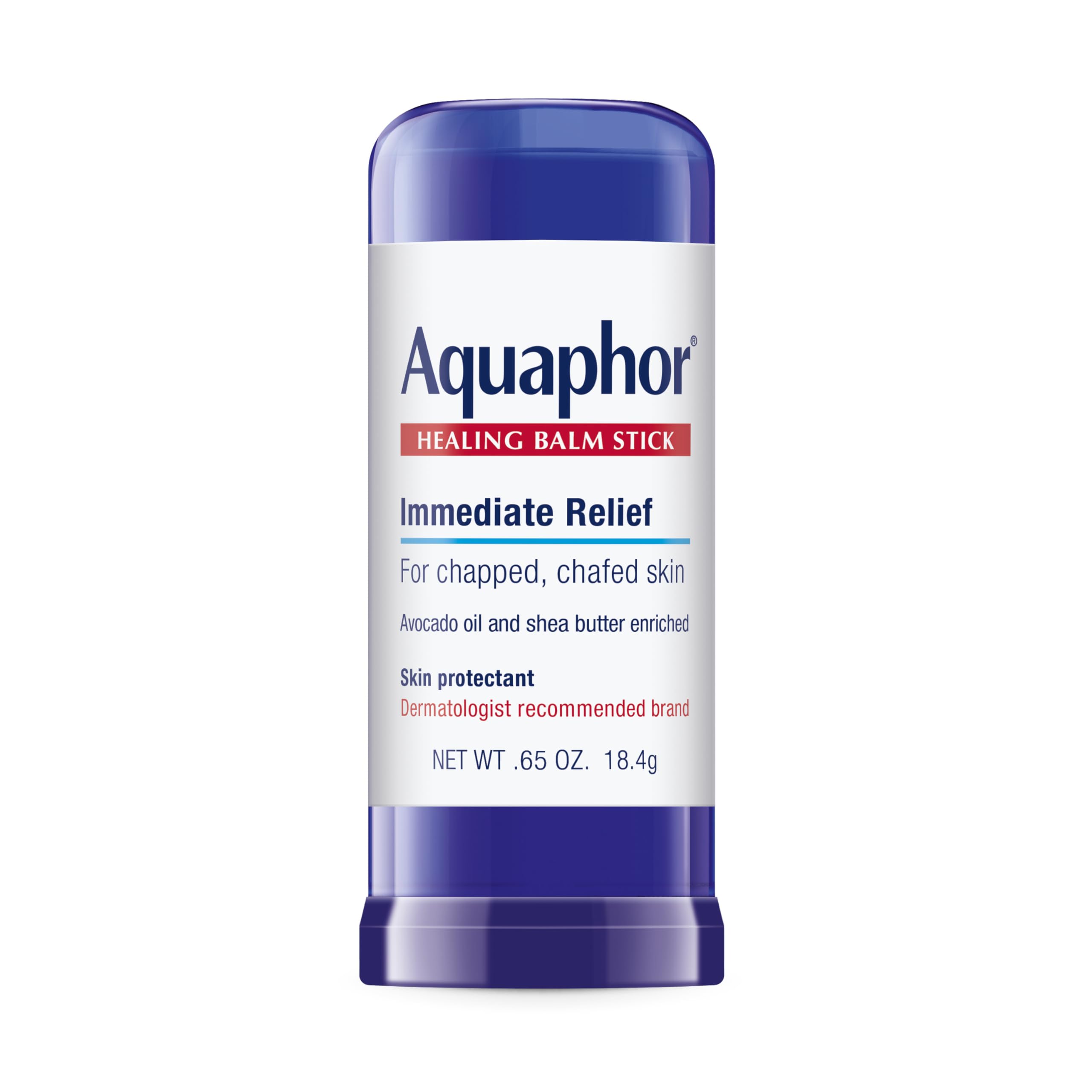 Aquaphor Healing Balm Stick, empaque práctico para cuidado diario de piel sensible.