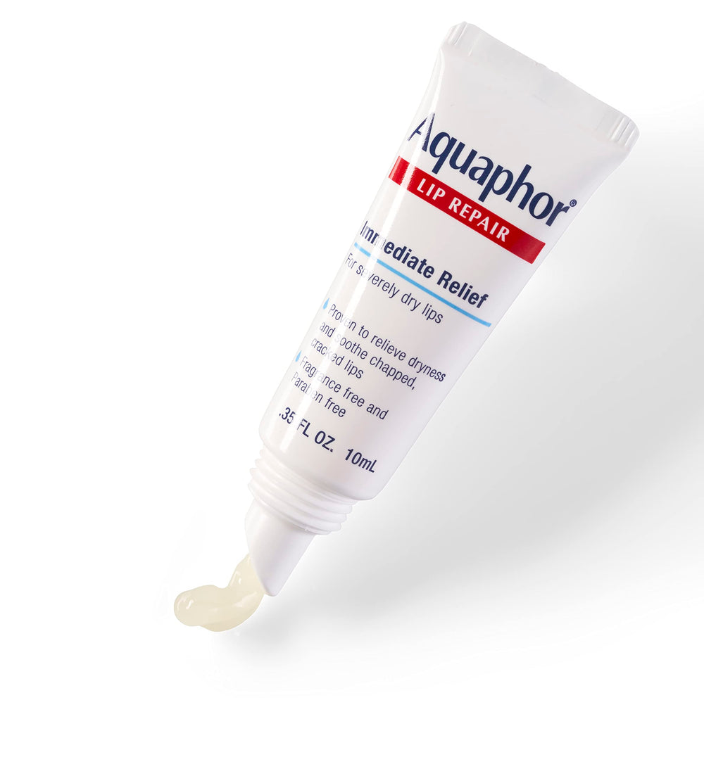 Lip application on dry lips demonstrating soothing relief.
