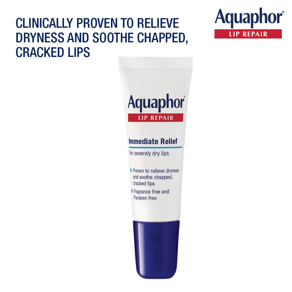 Two-tube Aquaphor Lip Repair pack ready for on-the-go moisture.