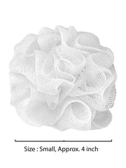 Aquasentials pouf de malla facilita generar espuma abundante sin exceso de jabón.