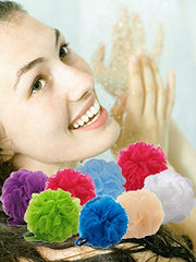 Aquasentials pouf de malla con textura exfoliante para piel suave.