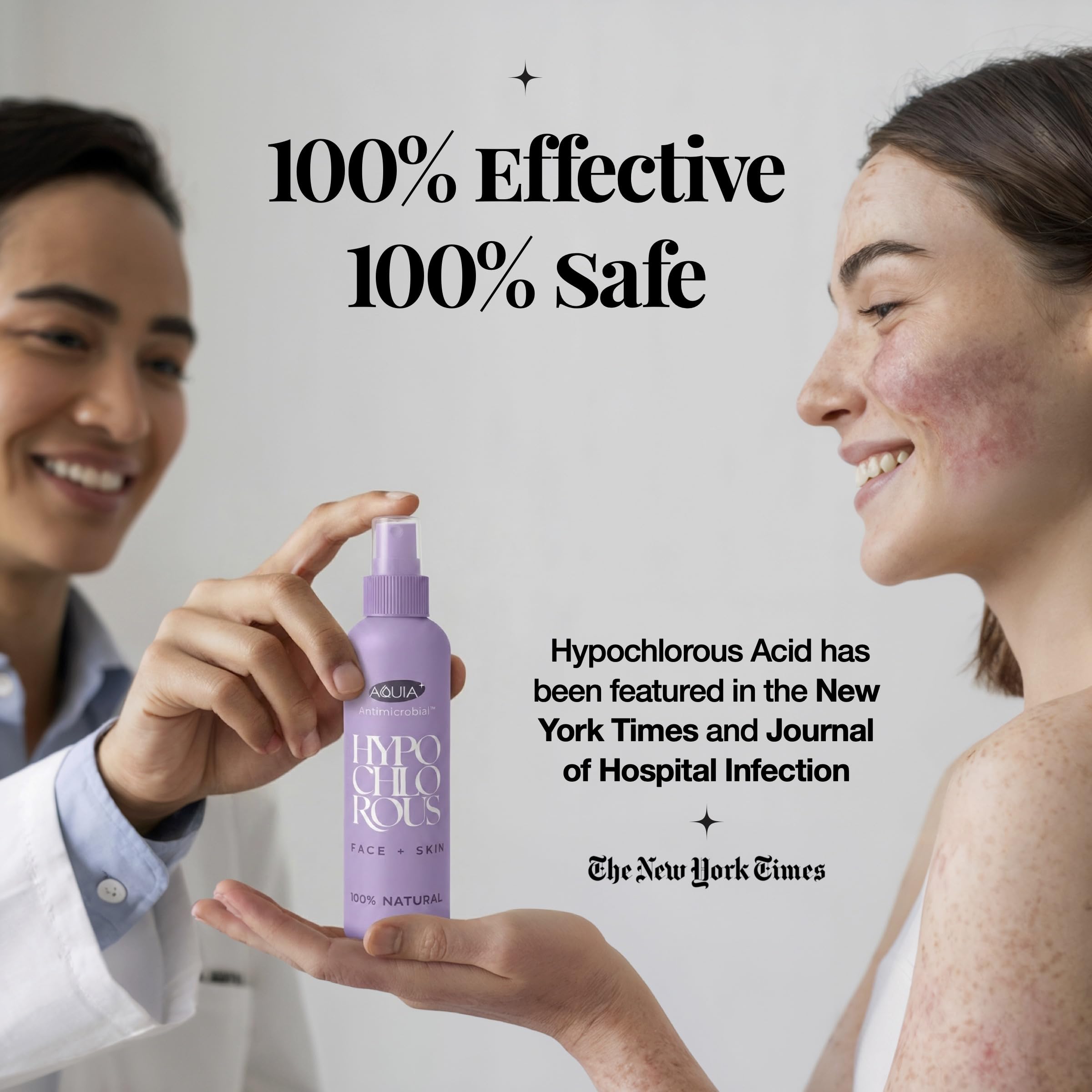 Aquia spray hipocloroso para piel, calma irritaciones leves