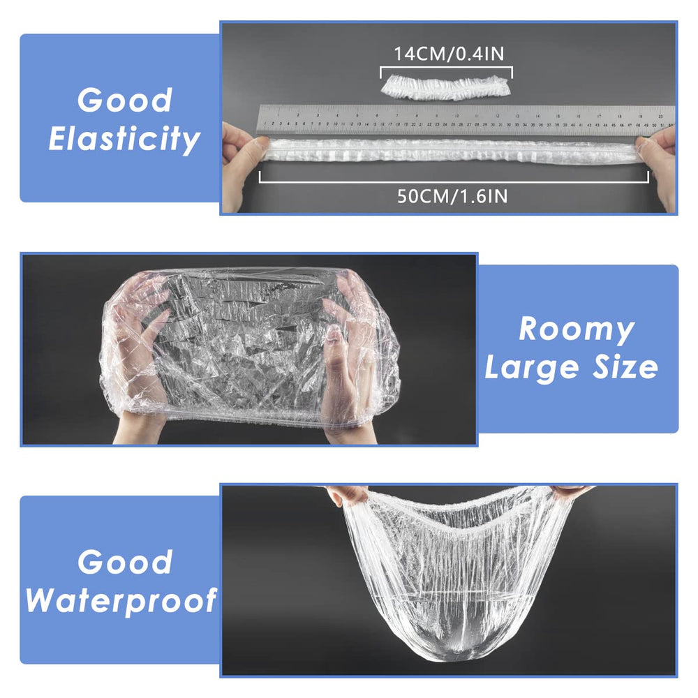Aquior capucha ducha transparente con alta elasticidad para ajuste cómodo
