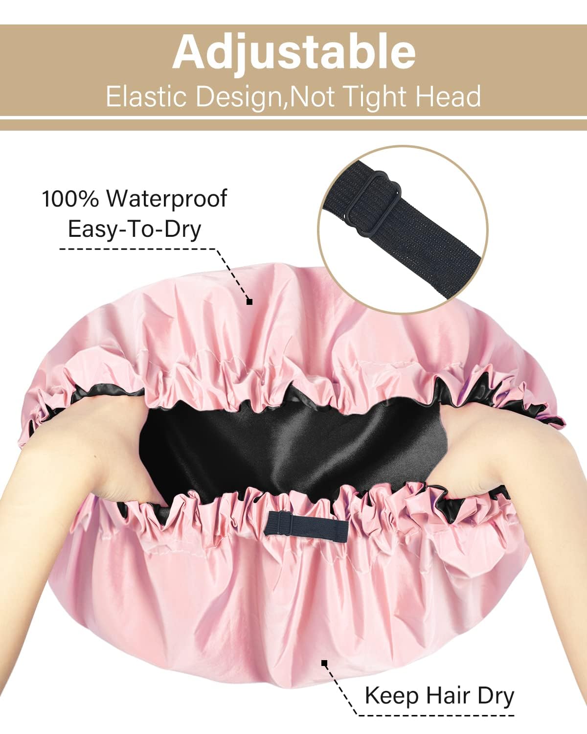 Gorra Aquior para dormir: protege el peinado durante la noche.