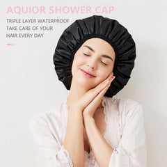 Gorro Aquior con ajuste elástico cómodo para cabezas grandes y cabello largo