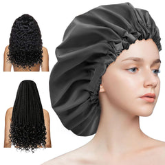 Gorro de ducha Aquior ajustable para mujer, ajuste cómodo sin presión.