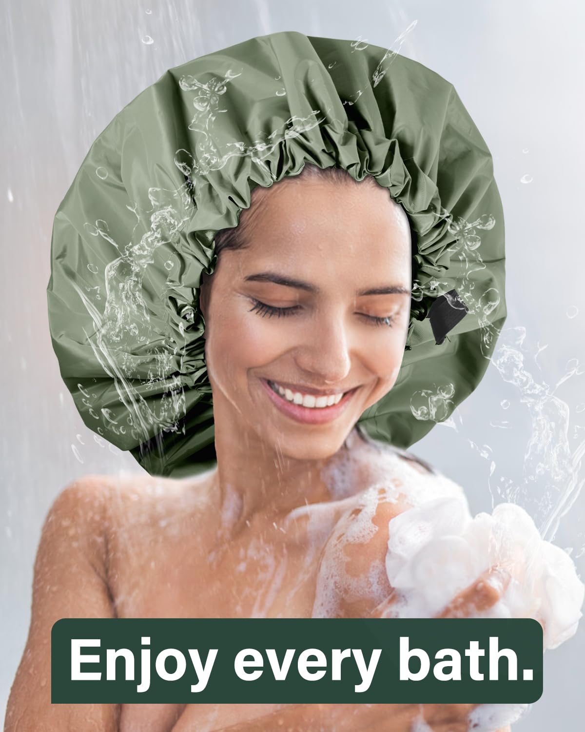 Aquior machine-washable cap stays fresh for daily use.